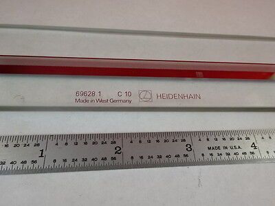 MICROSCOPE PART HEIDENHAIN GERMANY C10 RULER POSITIONING OPTICS AS IS B#M8-D-05