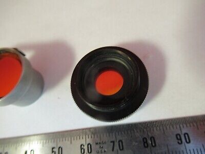 LOT MOUNTED FILTERS UNKNOW MAKER MICROSCOPE PART OPTICS AS PICTURED #10-B-10