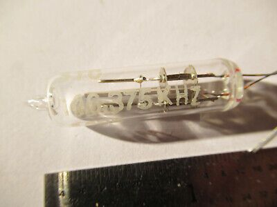 ANTIQUE QUARTZ RADIO CRYSTAL MORION GLASS HOLDER FREQUENCY CONTROL #F4-A-76