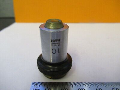 OLYMPUS JAPAN 10X LENS OBJECTIVE MICROSCOPE PART AS PICTURED P9-A-68