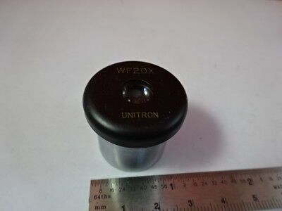 UNITRON WF20X EYEPIECE OCULAR OPTICS MICROSCOPE PART AS IS #91-32