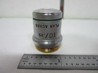 MICROSCOPE PART AO OBJECTIVE INFINITY AMERICAN 10X ACHRO OPTICS AS IS BIN#S2-35