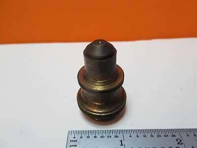 ANTIQUE BAUSCH LOMB BRASS OBJECTIVE 1/8 MICROSCOPE PART AS PICTURED &17-A-74