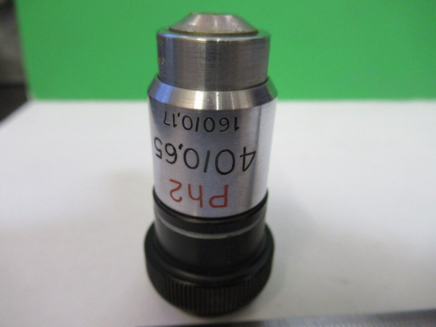 ZEISS WINKEL OBJECTIVE PHASE 40X /160 LENS MICROSCOPE PART AS PICTURED W4-A-44