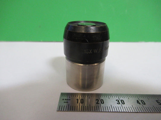 ANTIQUE UNKNOWN 15X WF OCULAR EYEPIECE MICROSCOPE PART AS PICTURED H7-B-38