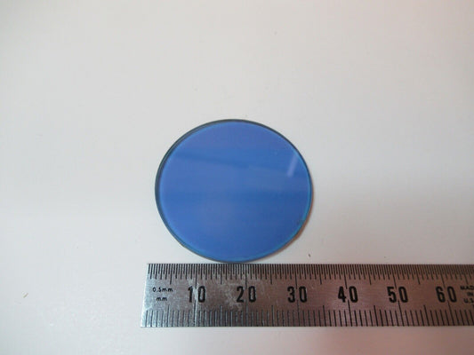 LEITZ WEZTLAR GERMANY BLUE GLASS FILTER MICROSCOPE PART AS PICTURED &14-B-23