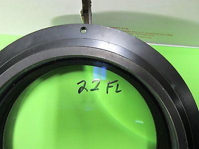 VERY LARGE OPTICAL 22" FOCAL LENGTH MOUNTED LENS LASER OPTICS BIN#29-02