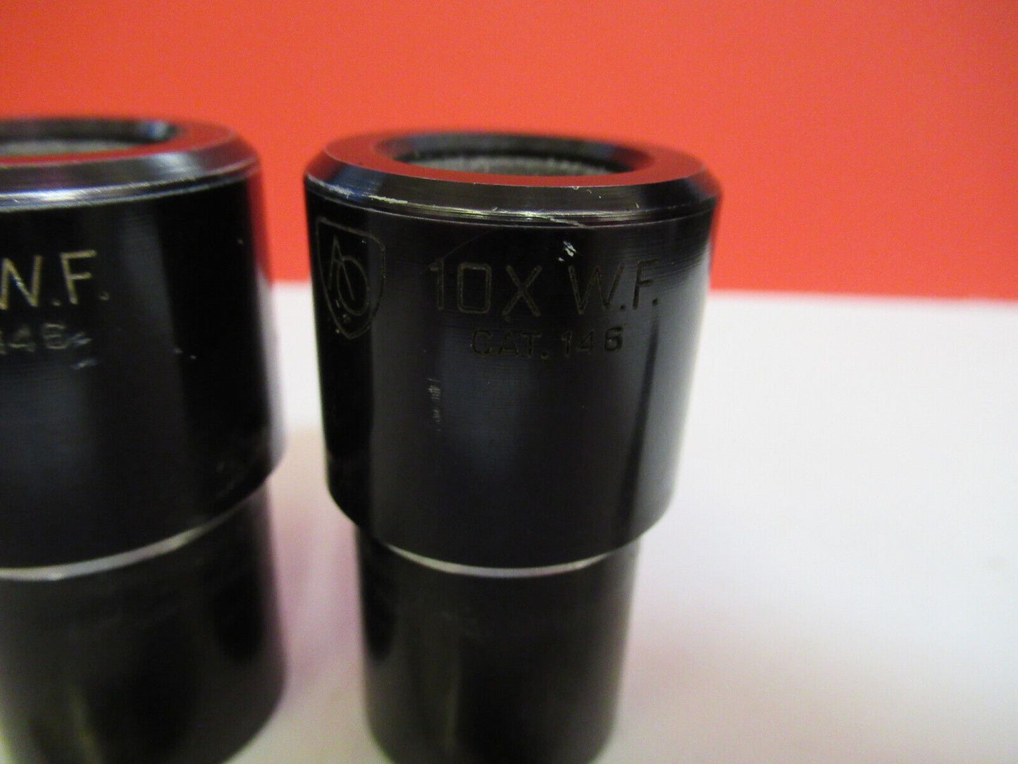 AO AMERICAN OPTIC PAIR CAT 145 10X WF EYEPIECE MICROSCOPE PART AS PICTURED Q2-81