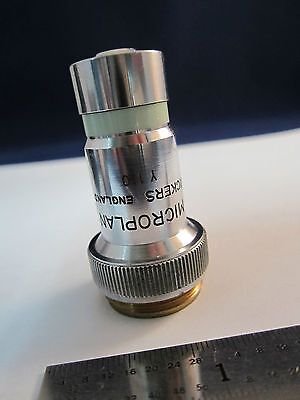 VICKERS ENGLAND UK MICROSCOPE OBJECTIVE 10X OPTICS PART BIN#20 ii