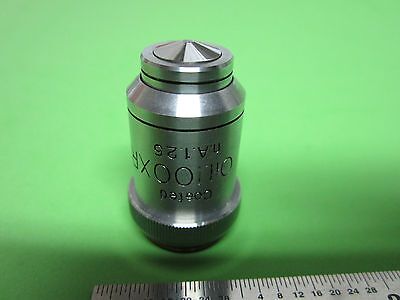 MICROSCOPE OPTICS PART UNITRON JAPAN OBJECTIVE 100X OIL  BIN#4T