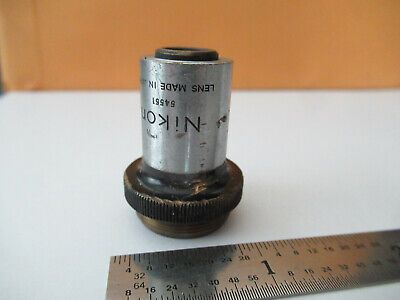 NIKON JAPAN M20 METALLOGRAPH OBJECTIVE LENS MICROSCOPE PART AS PICTURED F5-A-153