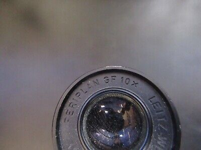 LEITZ WETZLAR EYEPIECE GF 10X OPTICS LENS MICROSCOPE PART AS PICTURED &5M-A-22