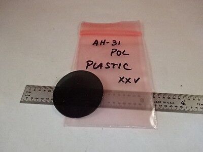 MICROSCOPE PART PLASTIC POL POLARIZER FILTER WINDOW OPTICS AS IS BIN#AH-31