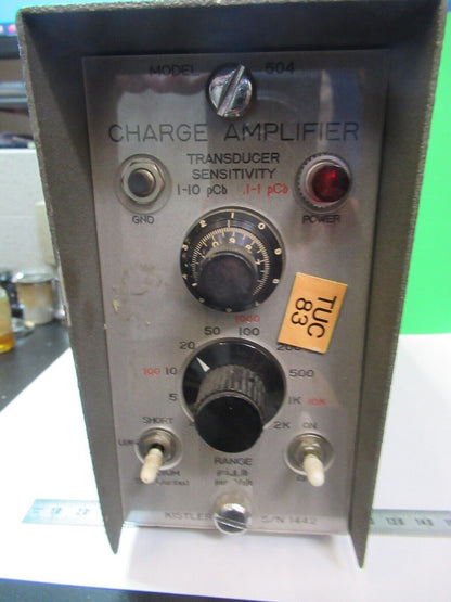 KISTLER VINTAGE CHARGE AMPLIFIER 504 for ACCELEROMETER AS PICTURED TD-4