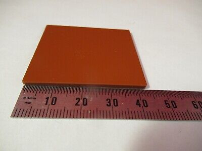 OPTICAL PLATE OPAQUE TERRACOTTA COLOR OPTICS AS PICTURED #10-B-38