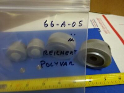 MICROSCOPE PART STAGE BRASS KNOBS for REICHERT AUSTRIA POLYVAR AS IS #66-A-05