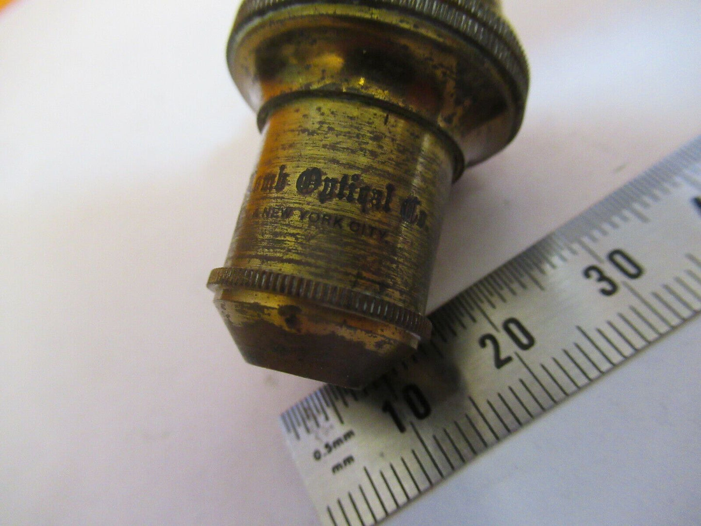 ANTIQUE BAUSCH LOMB 2/3 OBJECTIVE LENS MICROSCOPE PART AS PICTURED #P2-A-07