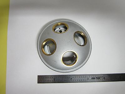 MICROSCOPE PART OLYMPUS JAPAN NOSEPIECE  AS IS  BIN#E2-03