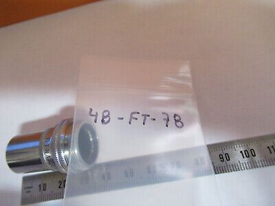 OBJECTIVE WOLFE WETZLAR GERMANY 10X MICROSCOPE PART OPTICS AS PICTURED 4B-FT-78