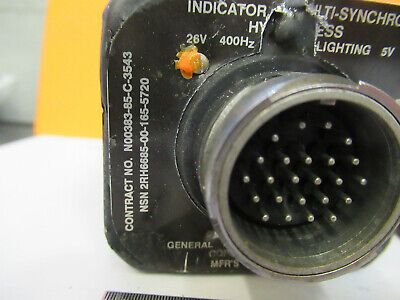 AIRCRAFT MULTI SYNCHRO GENERAL INDICATOR 128SCAV115-1 AS PICTURED &P9-A-93