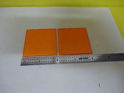 OPTISCHE FILTER ORANGE BALZERS DEUTSCHLAND LASEROPTIK WIE BESEHEN BIN#P8-33