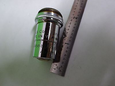 MICROSCOPE PART OBJECTIVE SPENCER 4 mm OPTICS AS IS BIN#Y2-26