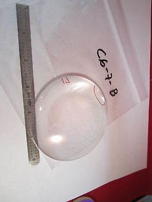 OPTICAL GLASS CONVEX CONCAVE LENS [chipped on edge] LASER OPTICS BIN#C6-7-B