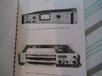 COLLECTABLE RARE TRACOR 895A PHASE COMP FREQUENCY STD MANUAL 1970 AS PIC &BIBLI