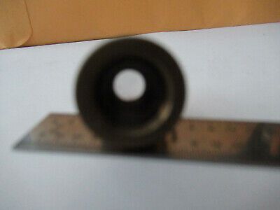 ANTIQUE BRASS ENGLAND OBJECTIVE LENS OPTICS MICROSCOPE PART AS PICTURED #F3-A-15