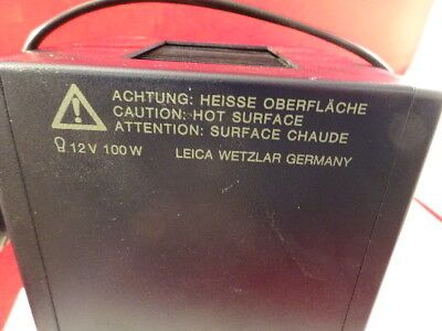 LEICA DMR GERMANY LAMP ILLUMINATOR HOUSING 504016 MICROSCOPE PART AS IS &W2-A-05