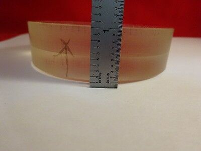 FOR PARTS THICK FLAT GLASS LENS PART OPTICAL OPTICS AS PICTURED &86-59