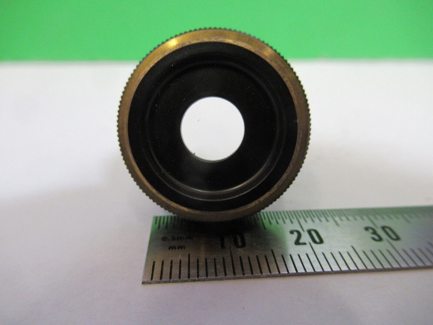 OLYMPUS JAPAN 4X OBJECTIVE LENS MICROSCOPE PART AS PIC &R2-B-05