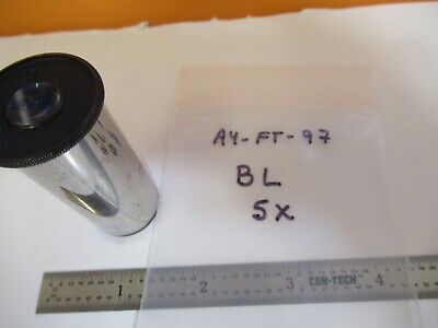 BAUSCH LOMB ANTIQUE "5" EYEPIECE OPTICS MICROSCOPE PART as pictured &A4-FT-97