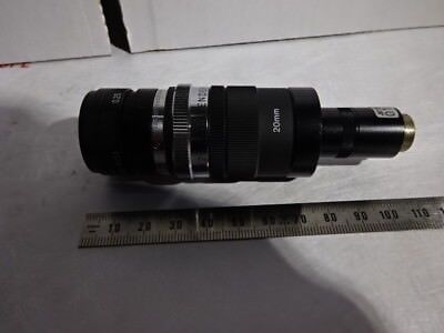 OPTICAL CAMERA + LENS EXTENDER ASSEMBLY LASER VIEWER OPTICS AS IS &96-21