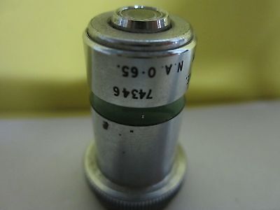 MICROSCOPE PART OBJECTIVE COOKE 40X OPTICS AS IS BIN#34-T-18