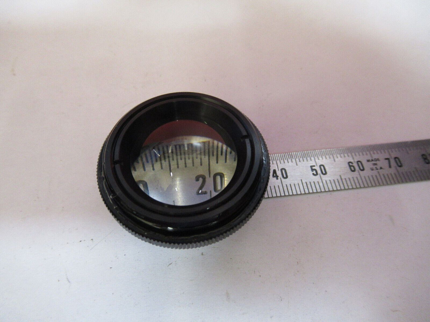 MEIJI JAPAN LENS for CONDENSER MICROSCOPE PART AS PICTURED H9-B-31