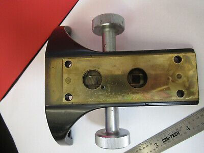 WILD HEERBRUGG SWISS M20 BRASS STAGE HOLDER MICROSCOPE PART AS PICTURED &4B-A-46