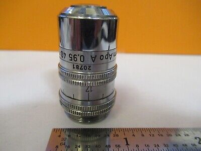 ERNST LEITZ WEZTLAR OBJECTIVE APO 40X OPTICS MICROSCOPE PART AS PIC &H8-C-20