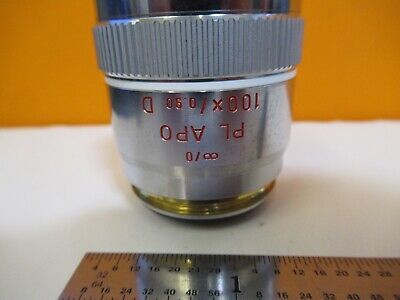 LEITZ LEICA OBJECTIVE 567024 D APO 100X OPTICS MICROSCOPE PART AS PIC &H8-B-14