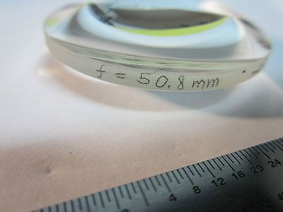 OPTICAL BI CONVEX LENS FL 50.8 mm  LASER OPTICS BIN#10-11