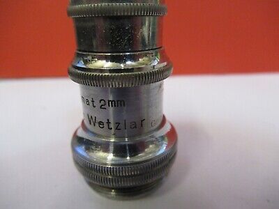 ANTIQUE ERNST LEITZ GERMANY APO 2mm OBJECTIVE MICROSCOPE PART AS PIC Q1-A-64