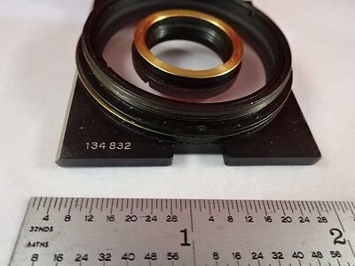 MICROSCOPE PART ZEISS POLARIZER OBJECTIVE HOLDER POL OPTICS AS IS #X6-B-13