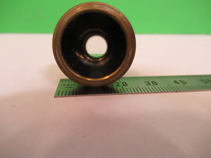 ANTIQUE BRASS BAUSCH LOMB  OBJECTIVE 10X MICROSCOPE PART AS PICTURED Z5-A-43