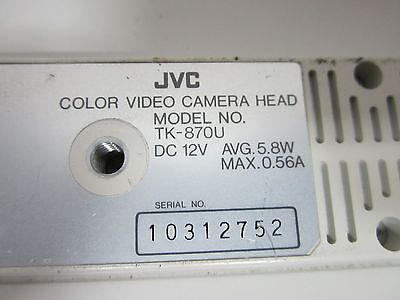 MIKROSKOP INSPEKTION VIDEOKAMERA CCD JVC TK-870U WIE BESEHEN OPTIK BIN#N4-01