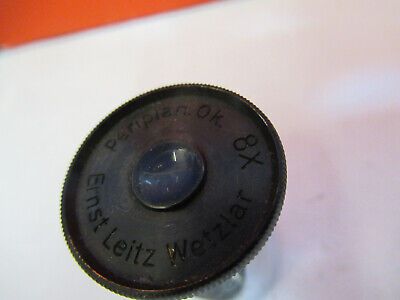 ANTIQUE LEITZ WETZLAR EYEPIECE 8X LENS MICROSCOPE PART AS PICTURED P8-A-109