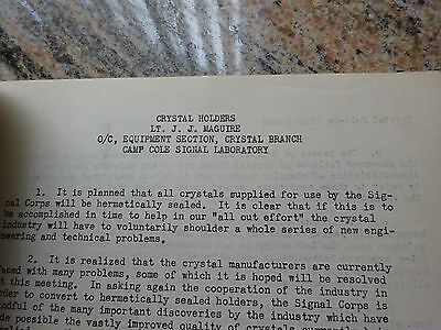 VERY RARE 1944 FREQUENCY CONTROL SYMPOSIUM PROCEEDINGS WWII ERA AS IS BIN#BLI