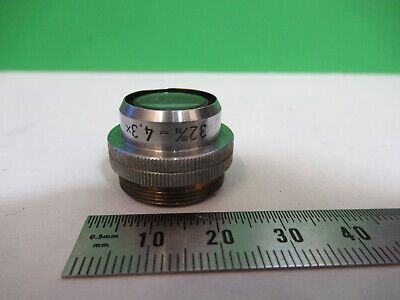 KREMP WETZLAR 4.3X OBJECTIVE LENS MICROSCOPE PART AS PICTURED &Z9-A-97