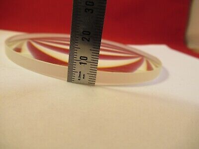 LARGE MIL SPEC OPTICAL GLASS LENS CONCAVE CONVEX OPTICS AS PICTURED &9-FT-40