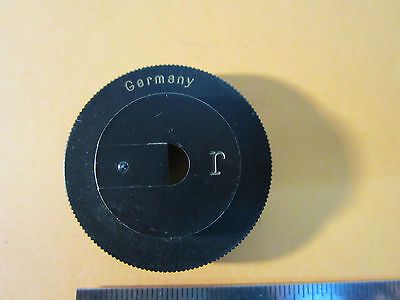 MICROSCOPE PART ZEISS GERMANY PIECE MASK? CONTRAST ? OPTICS BIN#24-63