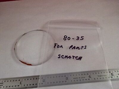 FOR PARTS LENS CONVEX CONCAVE [scratch] OPTICAL LASER OPTICS AS IS  #80-35